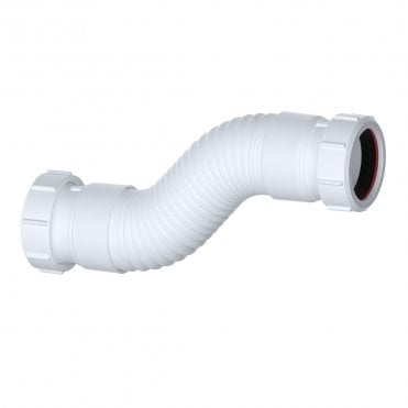 1 1/2" (40mm) Flexible Waste Connector Compression x Compression 180-230mm - WFLEX06