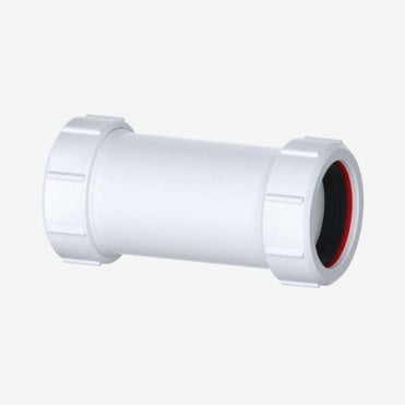 1 1/2" Adjustable Straight Compression Waste Connector