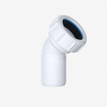 1 1/4" 135° Compression Bend x Plain End Waste Connector