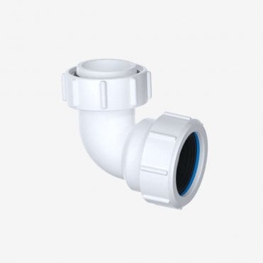 1 1/4" 95° Compression Bend x BSP Coupling Nut Waste Connector