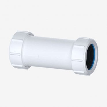 1 1/4"  Adjustable Straight Compression Waste Connector