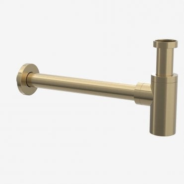 1 1/4" Brushed Brass Luxury Bottle Trap