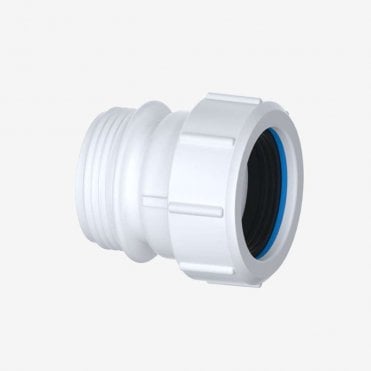 1 1/4" Compression Straight x BSP Male Waste Connector