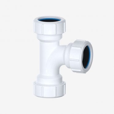 1 1/4" Compression Swept Tee Waste Connector