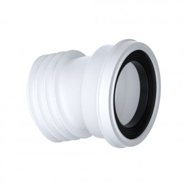 14° Angle WC Pan Connector White 4" (110mm) - PP0001/A