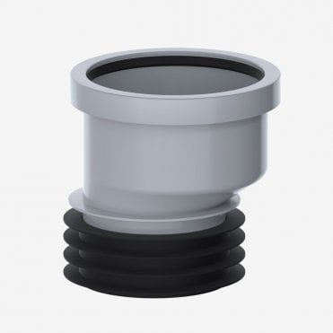4" 14mm Offset Drain Connector (Grey)