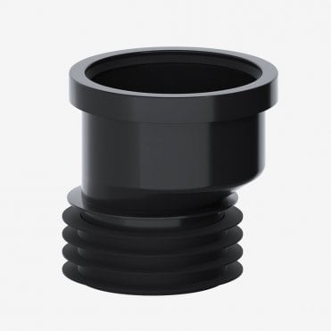 4" Offset Drain Connector (Black)