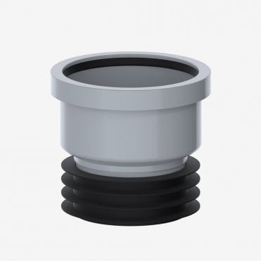 4" Straight Drain Connector (Grey)