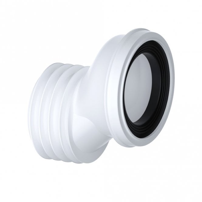 Viva Sanitary 40mm Offset WC Toilet Pan Connector White 4