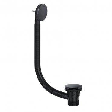 Black Luxury Clicker Combination Bath Waste with Overflow - CWB02/B