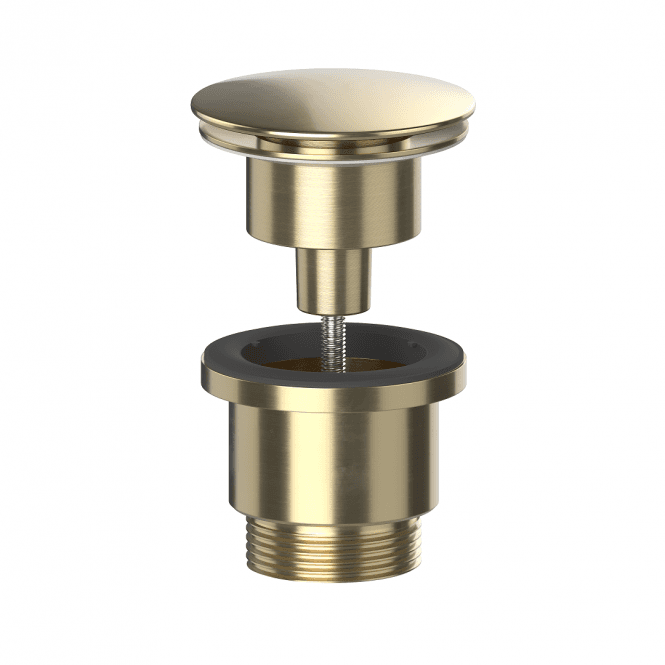 Viva Sanitary Brushed Brass Universal Clicker Basin Waste - BWUNI/BB