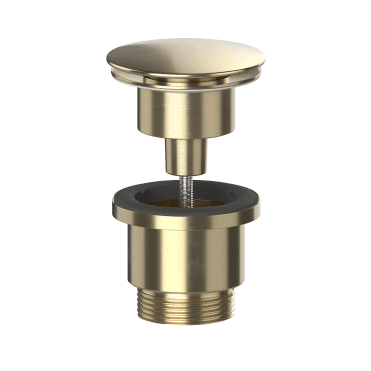 Brushed Brass Universal Clicker Basin Waste - BWUNI/BB