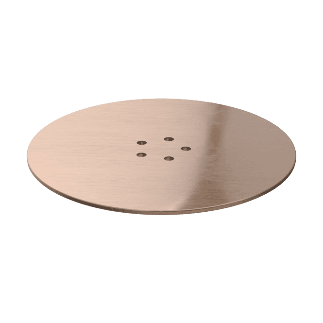 Viva Sanitary Brushed Copper Metal Shower Trap Domed Top for WTSH90