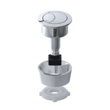Chrome Universal Adjustable Dual Flush Push Button - UNI/SB