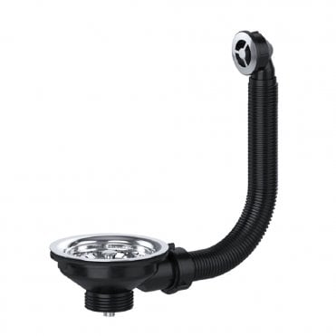 Kitchen Sink Basket Strainer Waste with Round Overflow - PP0010