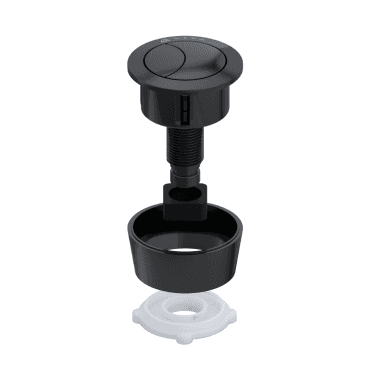 Matt Black Universal Adjustable Dual Flush Push Button - UNI/SBB