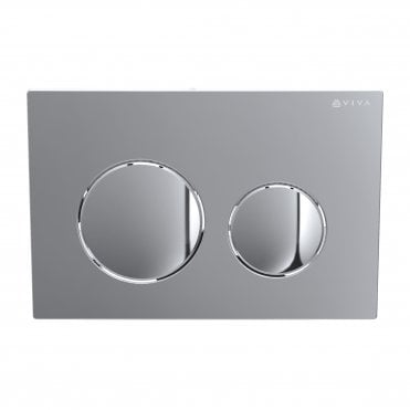 Skylo Ultra 10 Gloss Chrome Dual Flush Plate Round Button
