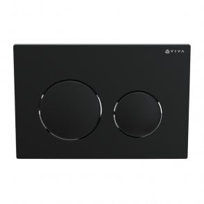 Skylo Ultra 12 Matt Black Dual Flush Plate Round Button
