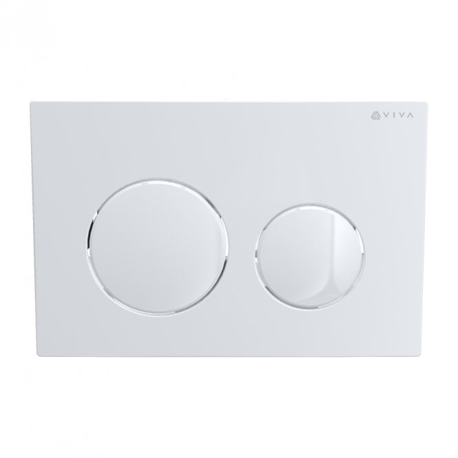 Viva Sanitary Skylo Ultra 13 Gloss White Dual Flush Plate Round Button