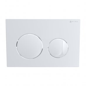 Skylo Ultra 13 Gloss White Dual Flush Plate Round Button