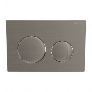Skylo Ultra 15 Brushed Nickel Dual Flush Plate Round Button