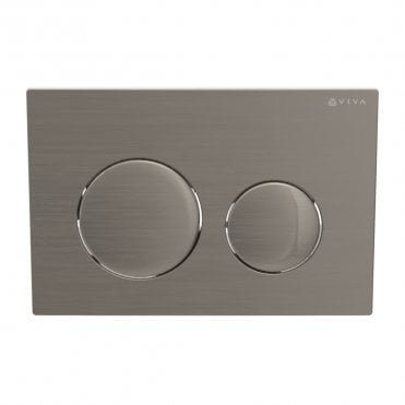 Skylo Ultra 15 Brushed Nickel Dual Flush Plate Round Button
