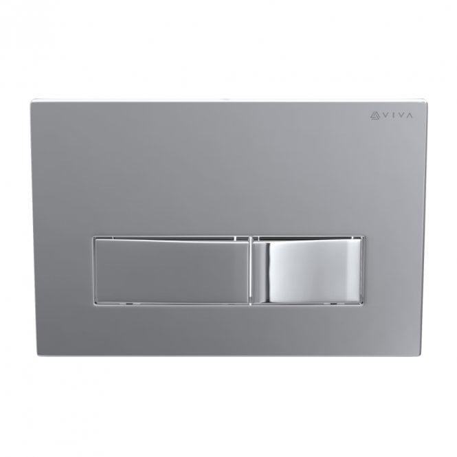 Viva Sanitary Skylo Ultra 20 Gloss Chrome Dual Flush Plate Square Button