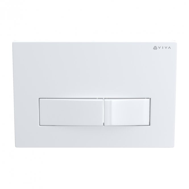 Viva Sanitary Skylo Ultra 23 Gloss White Dual Flush Plate Square Button