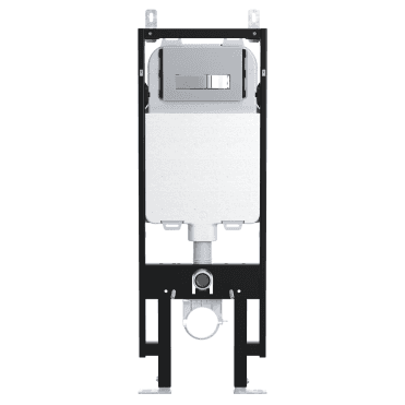 Skylo Ultra Slim Wall Hung Toilet Frame with Ultra 20 Chrome Flush Plate