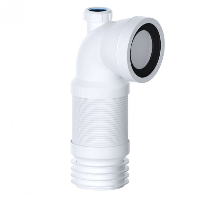 Viva Sanitary Slinky Fit 90° Flexible WC Pan Connector with 1 1/4
