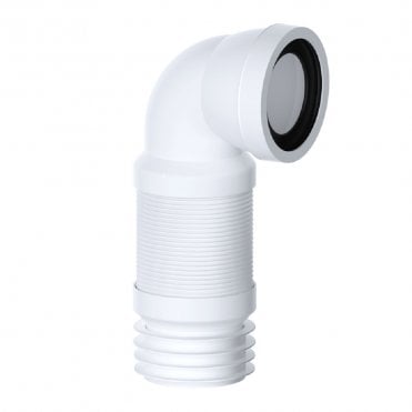 Slinky Fit 90° Flexible WC Toilet Pan Connector (300-600mm) - PP0002/B