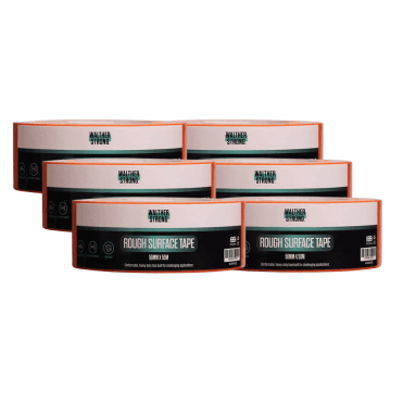 6 x 50mm x 50m Orange Rough Surface Tape 