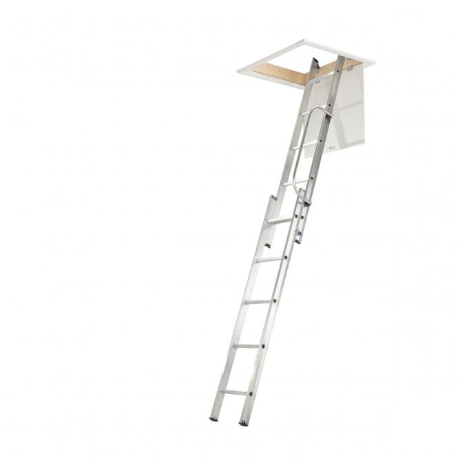 Werner 2-3 Section Loft Ladder With Handrail