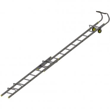 Double Section Extending Roof Ladder - Sizes 3.2-4.89M