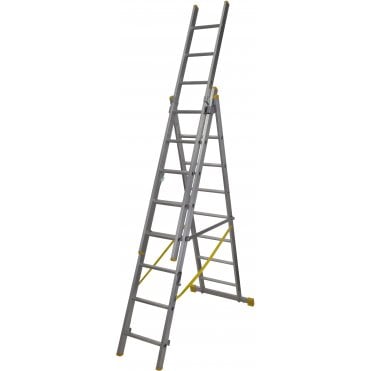 x4 Extensionplus Triple Box Section Ladder - Sizes 1.8-4.1M