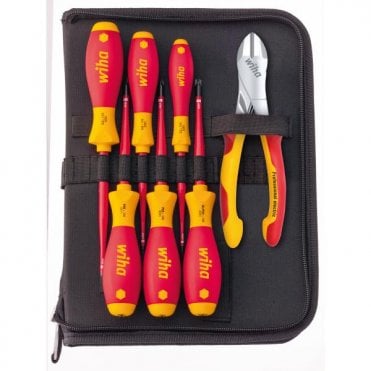 38020 Electrician Tool Kit with Super 7 Piece Screwdriver Set