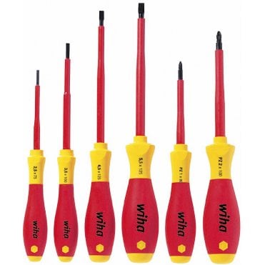 VDE 320N Soft Finish Slot/Pozidriv 6 Piece Screwdriver Set