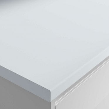 3000 x 600 x 38mm Blanc Chamonix Post Formed Laminate Worktop
