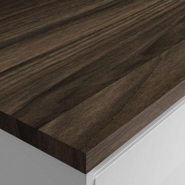 3000 x 600 x 38mm Noyer Flamm Square Edge Laminate Worktop