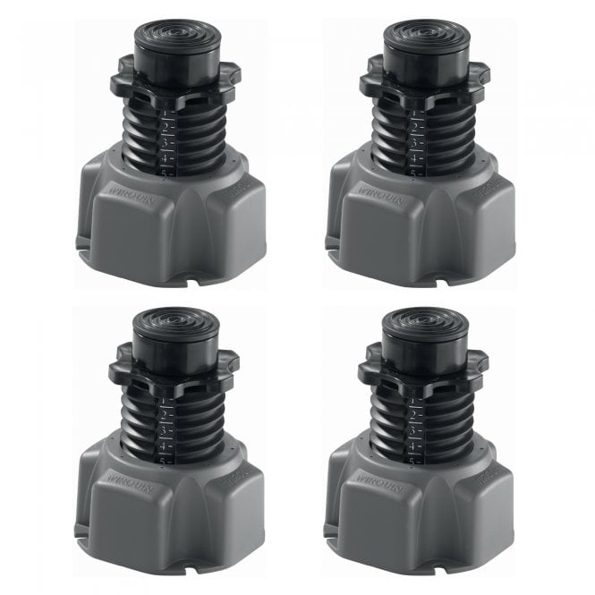 Wirquin Universal Adjustable Shower Tray Feet - Pack of 4