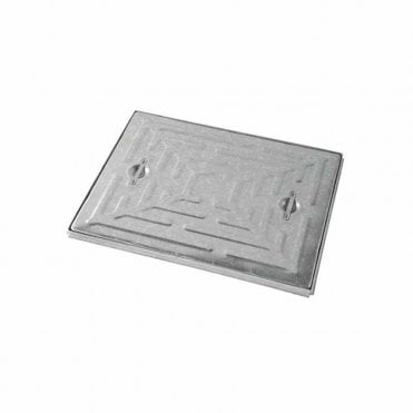 600mmx450mm 2.5-Tonne Manhole Cover & Frame Galvanised Steel Access Inspection