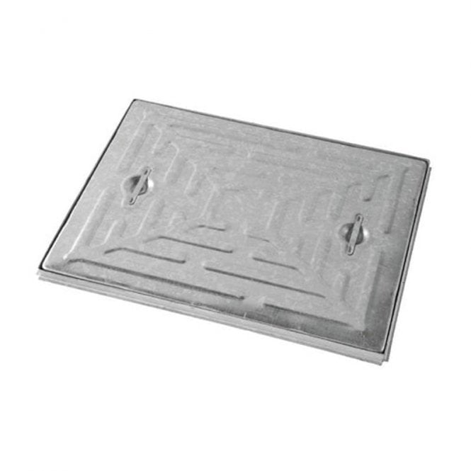 Wrekin 600x450mm 2.5 Tonne Galvanized Steel Single Seal Manhole Cover & Frame