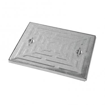 600x450mm 2.5 Tonne Galvanized Steel Single Seal Manhole Cover & Frame