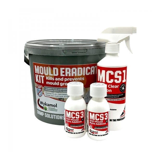 Wykamol No More Damp Mould Eradication Kit - Prevents Mould Growth and Protects