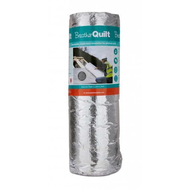 YBS BreatherQuilt 2-in-1 Membrane & Insulation 10m x 1.2m Roll