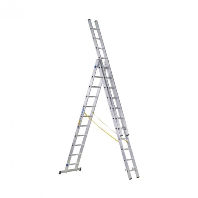 ZARGES 3 Part D Rung Combination Ladder 10 Rung