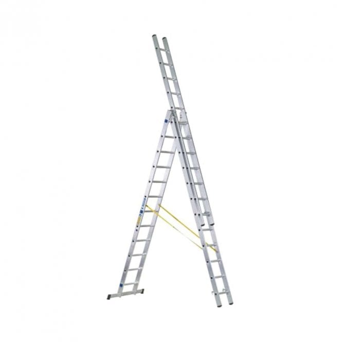 ZARGES 3 Part D Rung Combination Ladder 12 Rung