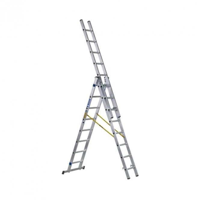 ZARGES 3 Part D Rung Combination Ladder 8 Rung
