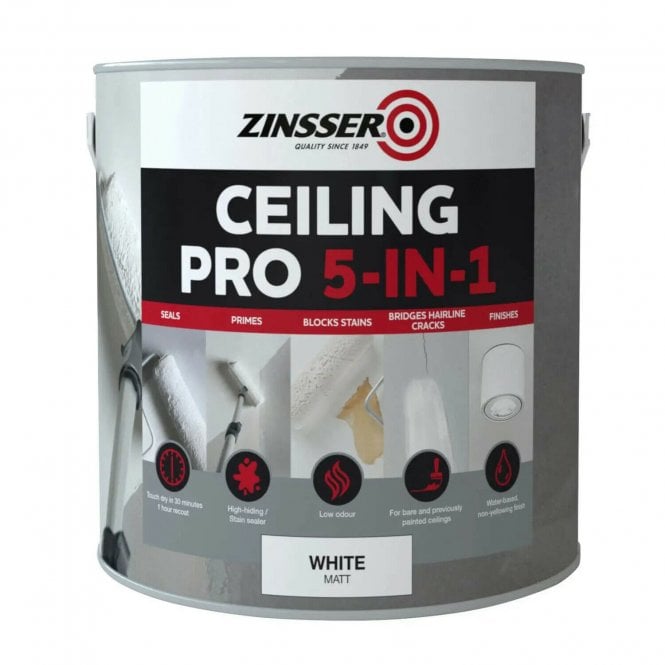 Zinsser 2.5L 5-In-1 Ceiling Pro Paint