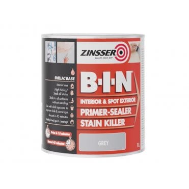 Grey B-I-N Primer Sealer Stain Killer Paint